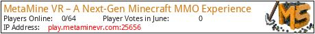 MetaMine VR – A Next-Gen Minecraft MMO Experience minecraft server logo MetaMine VR – A Next-Gen Minecraft MMO Experience minecraft server