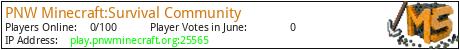 PNW Minecraft:Survival Community minecraft server logo PNW Minecraft:Survival Community minecraft server