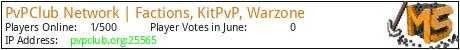 PvPClub minecraft server logo PvPClub minecraft server