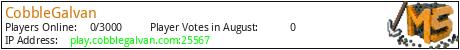CobbleGalvan minecraft server logo CobbleGalvan minecraft server