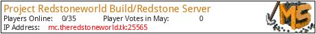 Project Redstoneworld Build/Redstone Server minecraft server