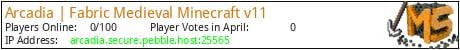 Arcadia | Fabric Medieval Minecraft v11 minecraft server