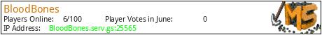 BloodBones minecraft server