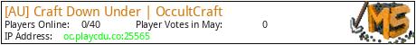 [AU] Craft Down Under | OccultCraft minecraft server