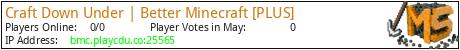 Craft Down Under | Better Minecraft [PLUS] minecraft server