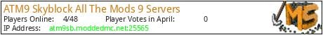 ATM9 Skyblock All The Mods 9 Servers minecraft server