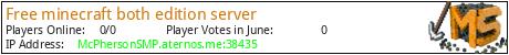 Free minecraft both edition server minecraft server