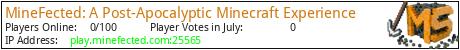 MineFected: A Post-Apocalyptic Minecraft Experience minecraft server