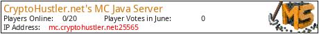CryptoHustler.net's MC Java Server minecraft server