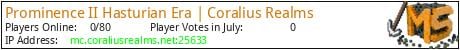 Prominence II Hasturian Era | Coralius Realms minecraft server