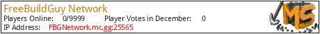 FreeBuildGuy Network minecraft server