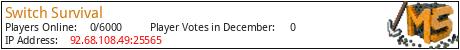 Switch Survival minecraft server