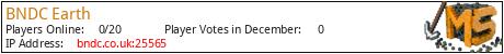 BNDC Earth minecraft server
