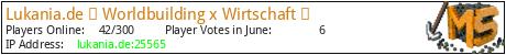 Lukania.de ✨ Worldbuilding x Wirtschaft ✨ minecraft server