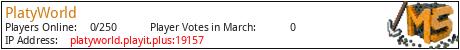 Minecraft Server PlatyWorld