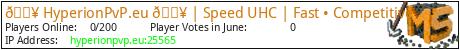🔥 HyperionPvP.eu 💥 | Speed UHC | Fast • Competitive minecraft server
