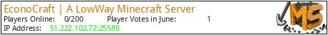 EconoCraft | A LowWay Minecraft Server minecraft server