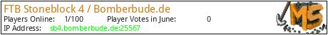 FTB Stoneblock 4 / Bomberbude.de minecraft server