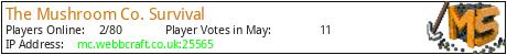 The Mushroom Co. Survival minecraft server